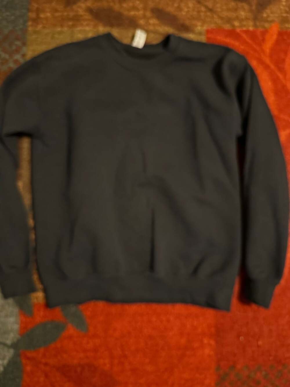 Gildan Heavy Blend Crewneck Sweatshirt Size S Black